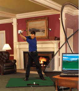 p3proswing golf simulator put it  fireside and enjoy golf all winter.gif